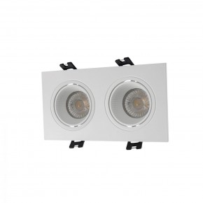 DK3072-WH Встраиваемый светильник, IP 20, 10 Вт, GU5.3, LED, белый/белый, пластик в Дегтярске - degtyarsk.mebel24.online | фото 1