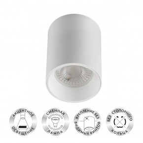 DK3110-WH Светильник накладной IP 20, 10 Вт, GU5.3, LED, белый, пластик в Дегтярске - degtyarsk.mebel24.online | фото 1