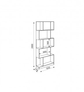 Дуглас (подростковая) М05 Стеллаж в Дегтярске - degtyarsk.mebel24.online | фото 2