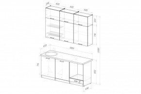 ДЮНА Кухонный гарнитур Макси 2 1800 мм в Дегтярске - degtyarsk.mebel24.online | фото 2