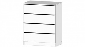 ЭЛЕГАНТ Комод 4 ящика (белый) в Дегтярске - degtyarsk.mebel24.online | фото