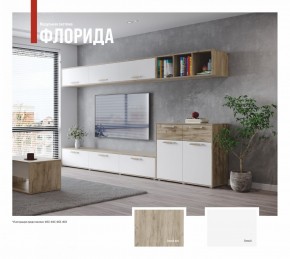 ФЛОРИДА Гостиная (модульная) дуб серый/белый в Дегтярске - degtyarsk.mebel24.online | фото
