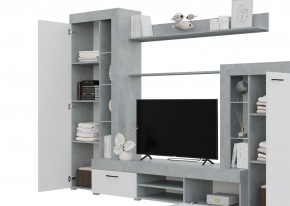 Гостиная Дельта (Бетон/Белый) в Дегтярске - degtyarsk.mebel24.online | фото 2