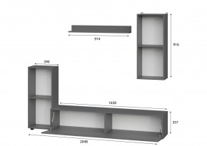 Гостиная МГС 10 (Графит) в Дегтярске - degtyarsk.mebel24.online | фото 2