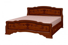 КАРИНА-6 Кровать из массива 1200 с 2-мя ящиками в Дегтярске - degtyarsk.mebel24.online | фото 4