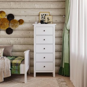 Комод 05 Кантри белый с пятью ящиками в Дегтярске - degtyarsk.mebel24.online | фото 4