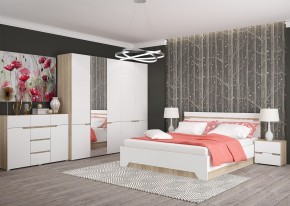 Комод 1200 АНТАЛИЯ (Сонома/Белый софт) в Дегтярске - degtyarsk.mebel24.online | фото 3
