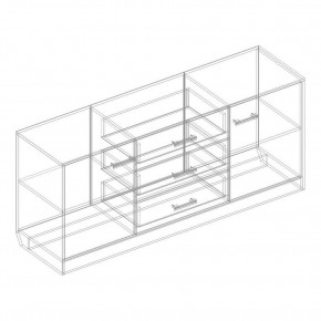 Комод 2 ств. с 3 ящиками "Милана" в Дегтярске - degtyarsk.mebel24.online | фото 2