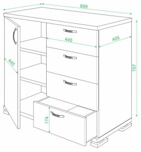 Комод Домино ТБ-4МН в Дегтярске - degtyarsk.mebel24.online | фото 2