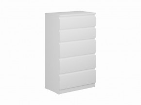 Комод КАСТОР с пятью ящиками, цвет белый в Дегтярске - degtyarsk.mebel24.online | фото