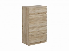 Комод КАСТОР с пятью ящиками, цвет Дуб Сонома в Дегтярске - degtyarsk.mebel24.online | фото