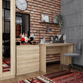 Комод КАСТОР с тремя ящиками, цвет Дуб Сонома в Дегтярске - degtyarsk.mebel24.online | фото 3