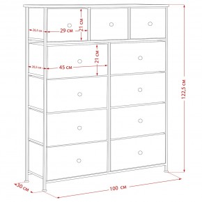 Комод Leset Линкс 11 ящиков (МДФ) в Дегтярске - degtyarsk.mebel24.online | фото 12