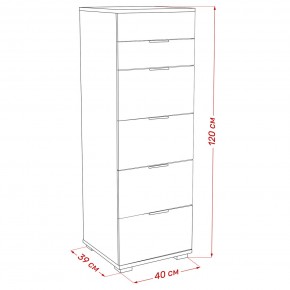 Комод Leset Наоми 6 в Дегтярске - degtyarsk.mebel24.online | фото 8