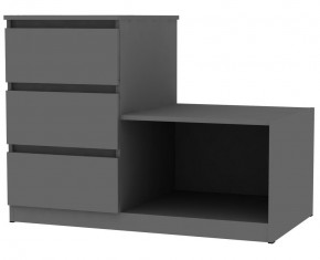 Комод Мальта K206 (Графит) в Дегтярске - degtyarsk.mebel24.online | фото