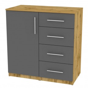 Комод "Калисто (K17)" ручка рейлинг (ДВ-Графит) в Дегтярске - degtyarsk.mebel24.online | фото