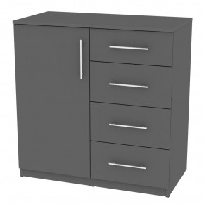 Комод "Калисто (K17)" ручка рейлинг (Графит) в Дегтярске - degtyarsk.mebel24.online | фото