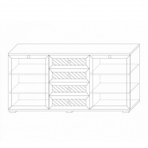 Комодино (фасады глухие) Парма Нео в Дегтярске - degtyarsk.mebel24.online | фото 5