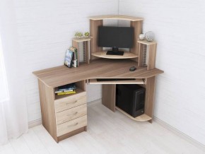 Компьютерный стол Грета-7 ясень шимо/дуб сонома в Дегтярске - degtyarsk.mebel24.online | фото