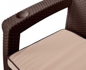 Комплект на балкон Yalta Premium Balcony Set (Ялта) шоколадный (+подушки под спину) в Дегтярске - degtyarsk.mebel24.online | фото 3