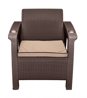 Комплект на балкон Yalta Premium Balcony Set (Ялта) шоколадный (+подушки под спину) в Дегтярске - degtyarsk.mebel24.online | фото 5