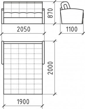 КОРАЛЛ 2 Диван БД 1800 в Дегтярске - degtyarsk.mebel24.online | фото 5