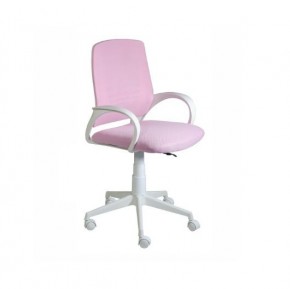 Кресло Ирис White сетка/ткань розовая в Дегтярске - degtyarsk.mebel24.online | фото