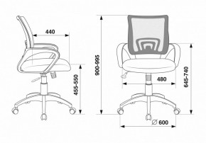 Кресло компьютерное CH-695N/DG/TW-11 в Дегтярске - degtyarsk.mebel24.online | фото 12