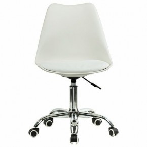 Кресло стул BRABIX "Eames MG-310 CH", хром, пластик белый, экокожа белая, 532923 в Дегтярске - degtyarsk.mebel24.online | фото 1