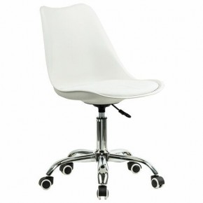Кресло стул BRABIX "Eames MG-310 CH", хром, пластик белый, экокожа белая, 532923 в Дегтярске - degtyarsk.mebel24.online | фото 2