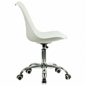Кресло стул BRABIX "Eames MG-310 CH", хром, пластик белый, экокожа белая, 532923 в Дегтярске - degtyarsk.mebel24.online | фото 3