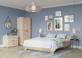 Кровать 1,6 VICTOR + основание (Сонома) в Дегтярске - degtyarsk.mebel24.online | фото 4