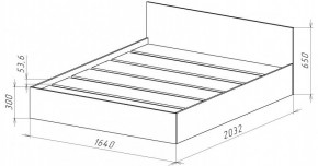 НИЦЦА-14 Кровать 1600 с настилом ЛДСП (НЦ.14) в Дегтярске - degtyarsk.mebel24.online | фото 3