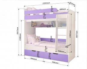 Кровать 2-х ярусная Юниор 5 в Дегтярске - degtyarsk.mebel24.online | фото 2