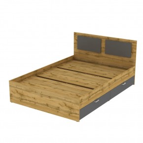 Кровать Ольга L35 (1400) 4 ящика (ДВ-Графит) в Дегтярске - degtyarsk.mebel24.online | фото