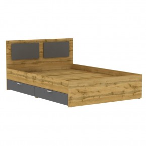 Кровать Ольга L42 (1400) 2 ящика (ДВ-Графит) в Дегтярске - degtyarsk.mebel24.online | фото
