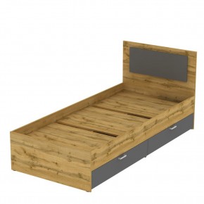 Кровать Ольга L47 (900) 2 ящика (ДВ-Графит) в Дегтярске - degtyarsk.mebel24.online | фото