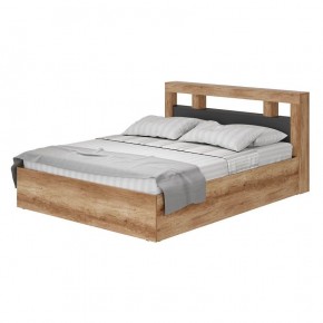 Кровать Прима КР-16 1,6 м (Графит/Дуб каньон) в Дегтярске - degtyarsk.mebel24.online | фото