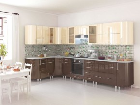 Кухня Танго модульная шоколад-ваниль в Дегтярске - degtyarsk.mebel24.online | фото 1