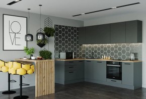 Кухня угловая Антрацит 2600х1600 (Стол. 38мм) в Дегтярске - degtyarsk.mebel24.online | фото 1