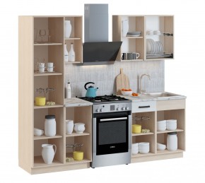 Кухонный гарнитур Алиса Loft линейная (Дуб Сонома/Сосна белая Loft) 1750 в Дегтярске - degtyarsk.mebel24.online | фото 2
