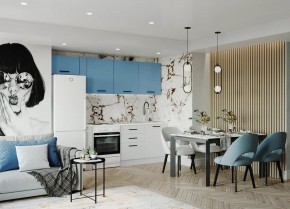Кухонный гарнитур Капри 2550 (Стол. 26мм) в Дегтярске - degtyarsk.mebel24.online | фото