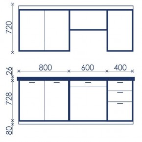 Кухонный гарнитур Ольвия-6 (1.8м) в Дегтярске - degtyarsk.mebel24.online | фото 4