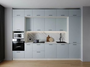 Кухонный гарнитур Смоки 3400 (Стол. 38мм) в Дегтярске - degtyarsk.mebel24.online | фото