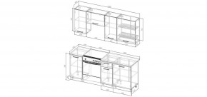 Кухонный гарнитур Старое Дерево 2000 (Стол. 38мм) в Дегтярске - degtyarsk.mebel24.online | фото 2