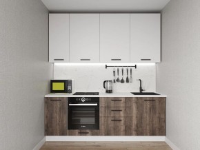 Кухонный гарнитур Старое Дерево 2200 h950 (Стол. 26мм) в Дегтярске - degtyarsk.mebel24.online | фото 1