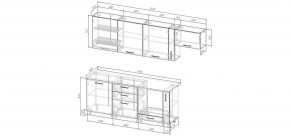 Кухонный гарнитур Виола 2550 (Стол. 26мм) в Дегтярске - degtyarsk.mebel24.online | фото 2