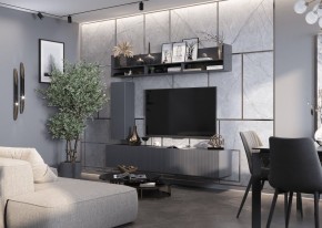 КВИНТА Гостиная 1600 (темно серый) в Дегтярске - degtyarsk.mebel24.online | фото 1