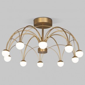 Люстра на штанге Eurosvet Ragno 90031/10 LED золото в Дегтярске - degtyarsk.mebel24.online | фото