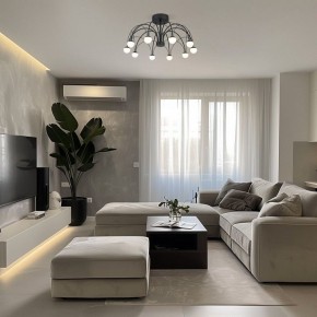 Люстра на штанге Eurosvet Ragno 90035/10 LED черный в Дегтярске - degtyarsk.mebel24.online | фото 5